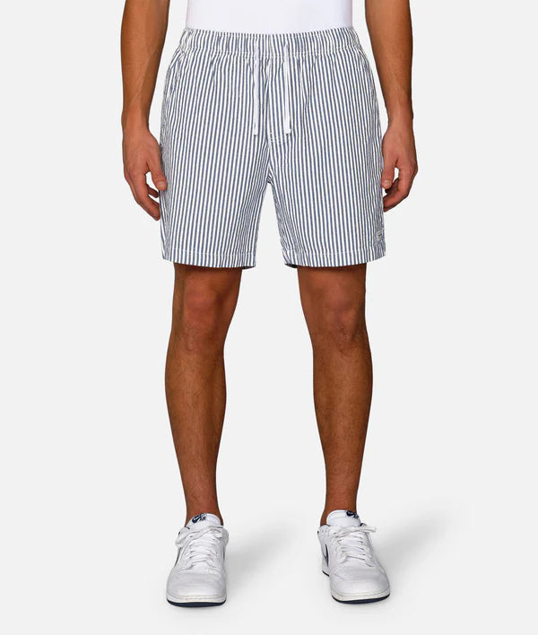 Men's moisture - wicking performance shorts for sweaty outdoor activitiesIndustrie - The New Southwest Short - Striped - Navy & White