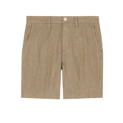 Men's pleated front twill shorts for a classic and sophisticated appearanceNewell Short - Khaki