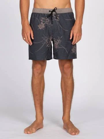 Men's button - fly denim work shorts for durability on the jobOvercast Elastic BS - Coal