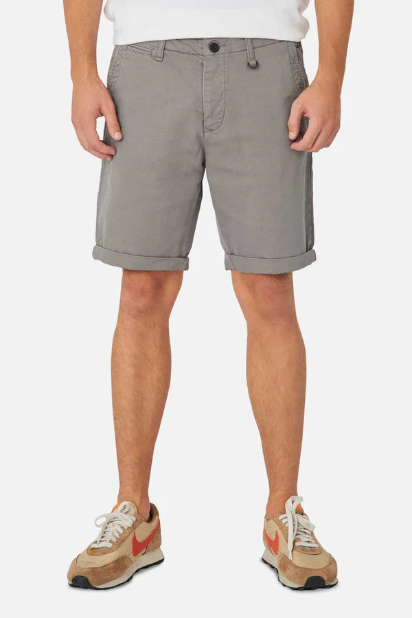 Men's drawstring casual linen shorts for a laid - back summer lookIndustrie - The Rinse Drifter Short - OD Stone