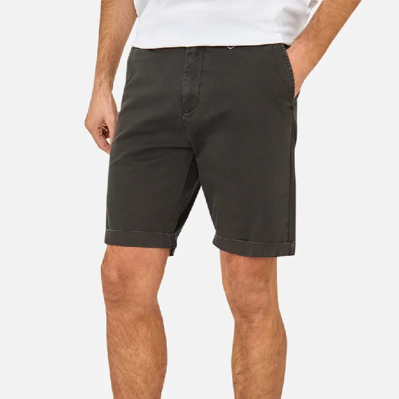 Men's floral print silk blend shorts for a unique night - out lookThe Rinse Short - Dark Khaki