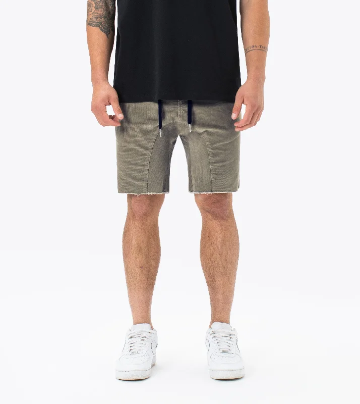 Men's floral print silk blend shorts for a unique night - out lookSureshot Cord Short Dk Moss