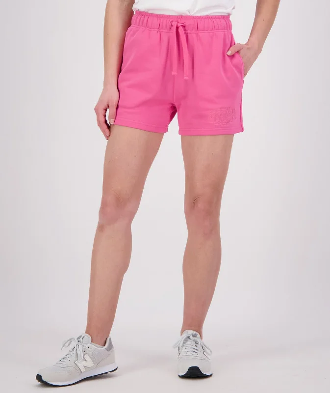 Men's ripped denim shorts for a trendy streetwear aestheticSwanndri Scholar Short Raspberry