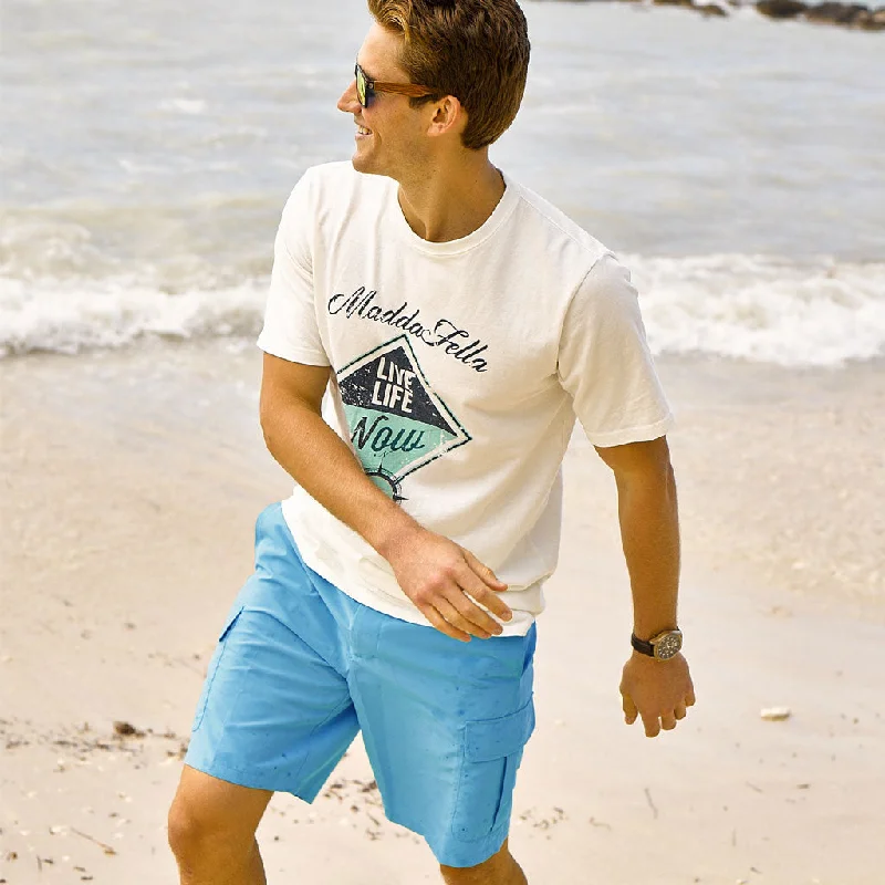 Men's button - fly denim work shorts for durability on the jobSchooner Boat Short