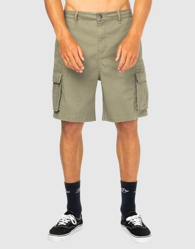 Men's distressed cotton shorts for a bohemian - inspired styleThree Sheets 20 Cargo Short - BGE